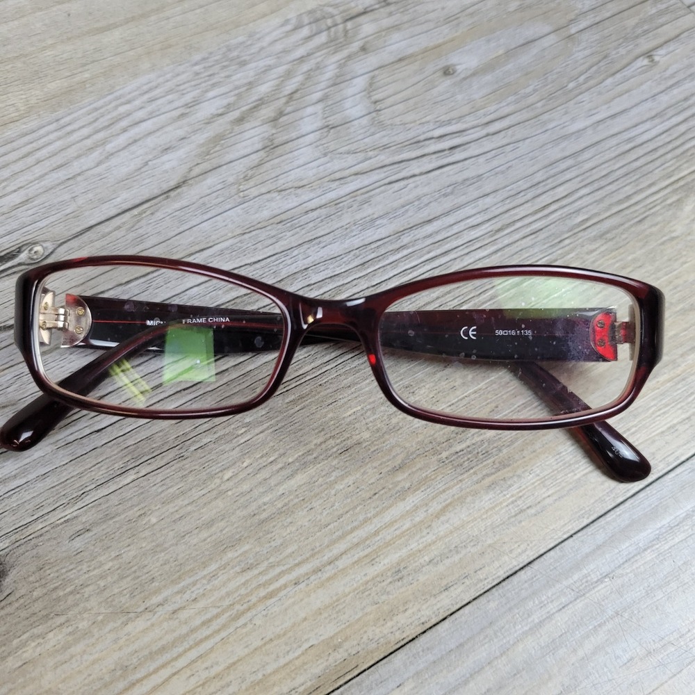 Michael Kors Eyeglasses Frames MK829 Burgundy Rectangular Women 50-16-135 - Picture 7 of 14